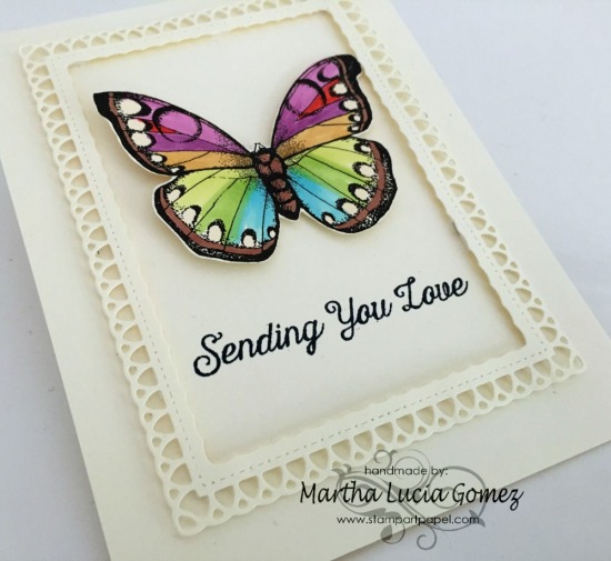 Celebrate Tag Stamp Set and Flutterbies Butterfly Digital by Hero Arts