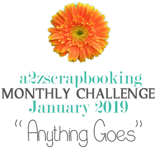 a2z scrapbooking anything goes January challenge